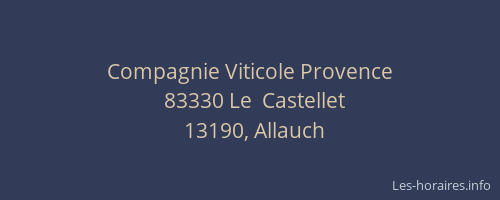 Compagnie Viticole Provence