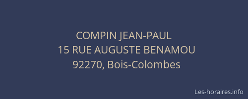 COMPIN JEAN-PAUL