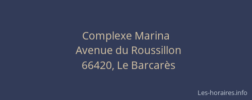 Complexe Marina