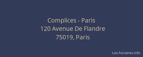 Complices - Paris
