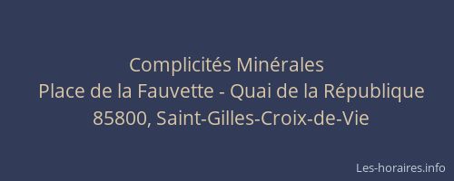 Complicités Minérales