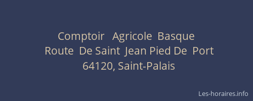 Comptoir   Agricole  Basque
