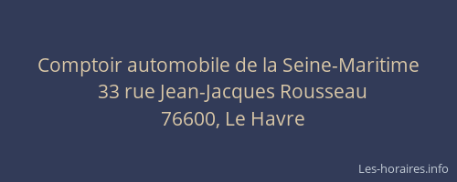 Comptoir automobile de la Seine-Maritime