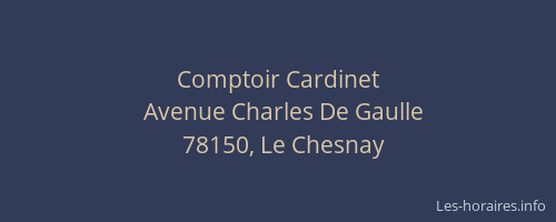Comptoir Cardinet
