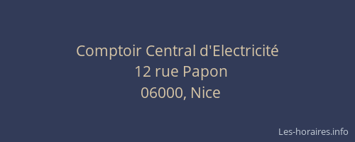 Comptoir Central d'Electricité