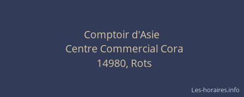 Comptoir d'Asie