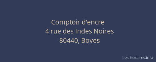 Comptoir d'encre
