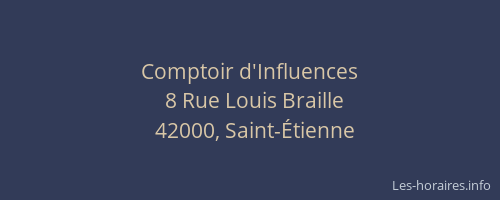 Comptoir d'Influences