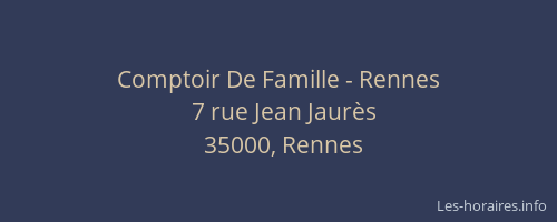 Comptoir De Famille - Rennes