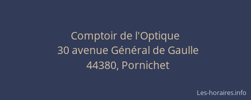 Comptoir de l'Optique