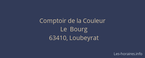 Comptoir de la Couleur