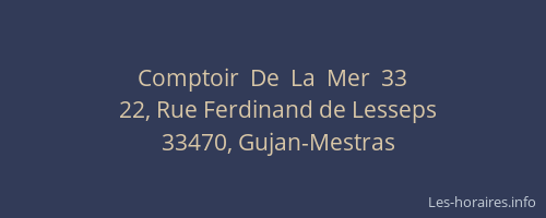 Comptoir  De  La  Mer  33