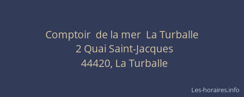 Comptoir  de la mer  La Turballe