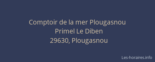 Comptoir de la mer Plougasnou