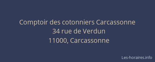 Comptoir des cotonniers Carcassonne