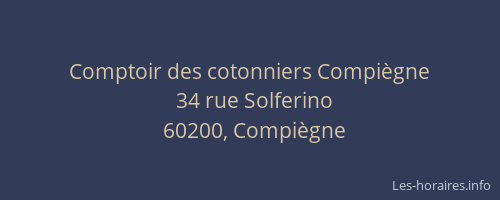 Comptoir des cotonniers Compiègne