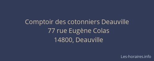 Comptoir des cotonniers Deauville