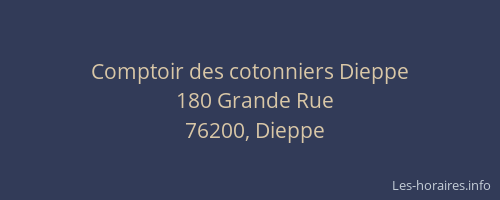 Comptoir des cotonniers Dieppe