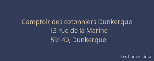 Comptoir des cotonniers Dunkerque