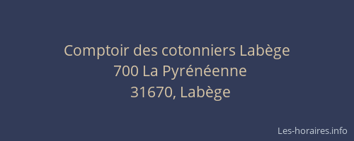 Comptoir des cotonniers Labège