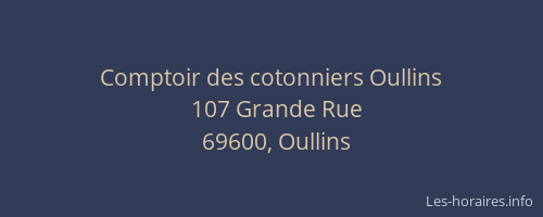 Comptoir des cotonniers Oullins