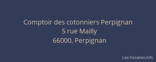 Comptoir des cotonniers Perpignan