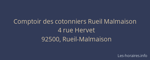 Comptoir des cotonniers Rueil Malmaison