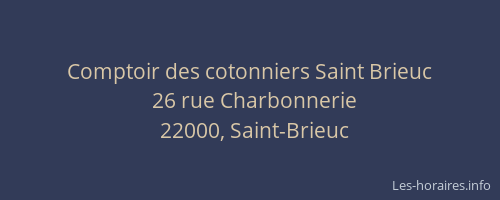 Comptoir des cotonniers Saint Brieuc