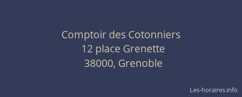 Comptoir des Cotonniers