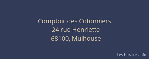 Comptoir des Cotonniers