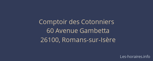 Comptoir des Cotonniers