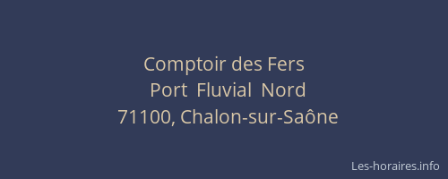 Comptoir des Fers