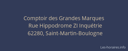 Comptoir des Grandes Marques