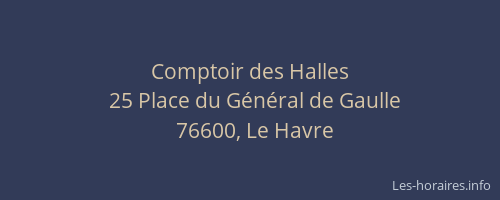 Comptoir des Halles