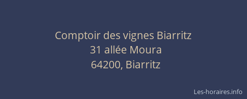 Comptoir des vignes Biarritz