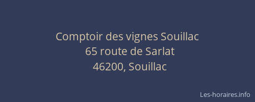 Comptoir des vignes Souillac