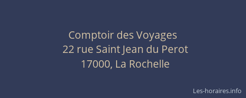 Comptoir des Voyages