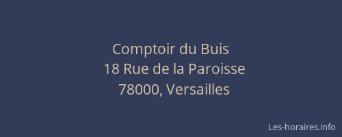 Comptoir du Buis