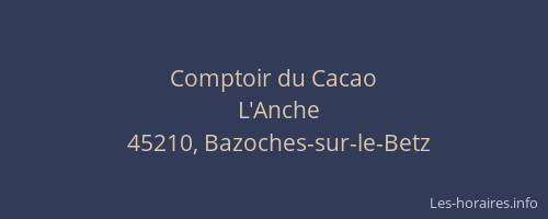 Comptoir du Cacao