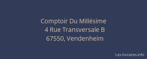 Comptoir Du Millésime