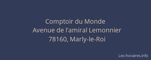 Comptoir du Monde