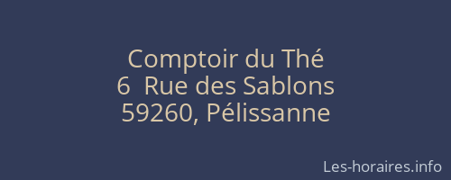 Comptoir du Thé