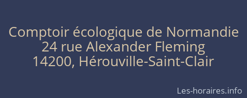 Comptoir écologique de Normandie