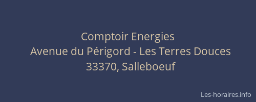 Comptoir Energies