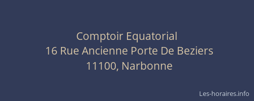 Comptoir Equatorial