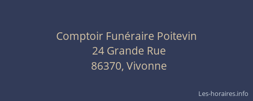 Comptoir Fun&eacute;raire Poitevin
