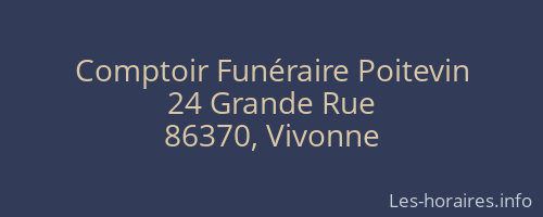 Comptoir Funéraire Poitevin