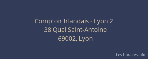 Comptoir Irlandais - Lyon 2