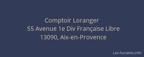 Comptoir Loranger