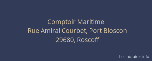 Comptoir Maritime